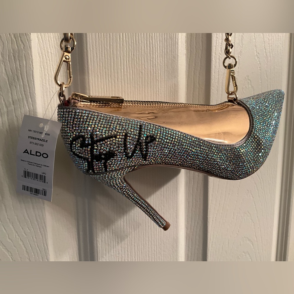 Aldo Unique Bling Heel Purse NWT